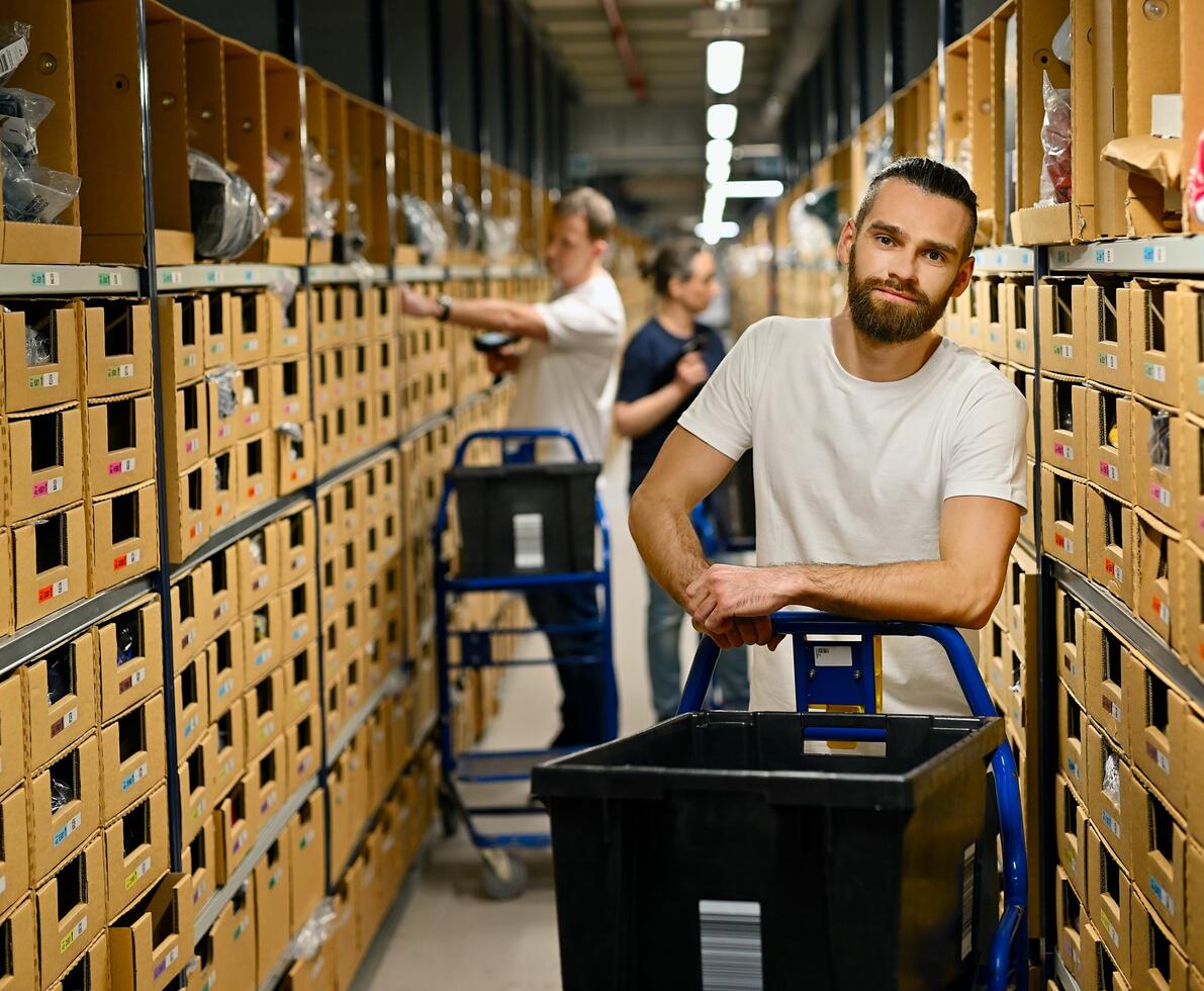 working man in Amazon