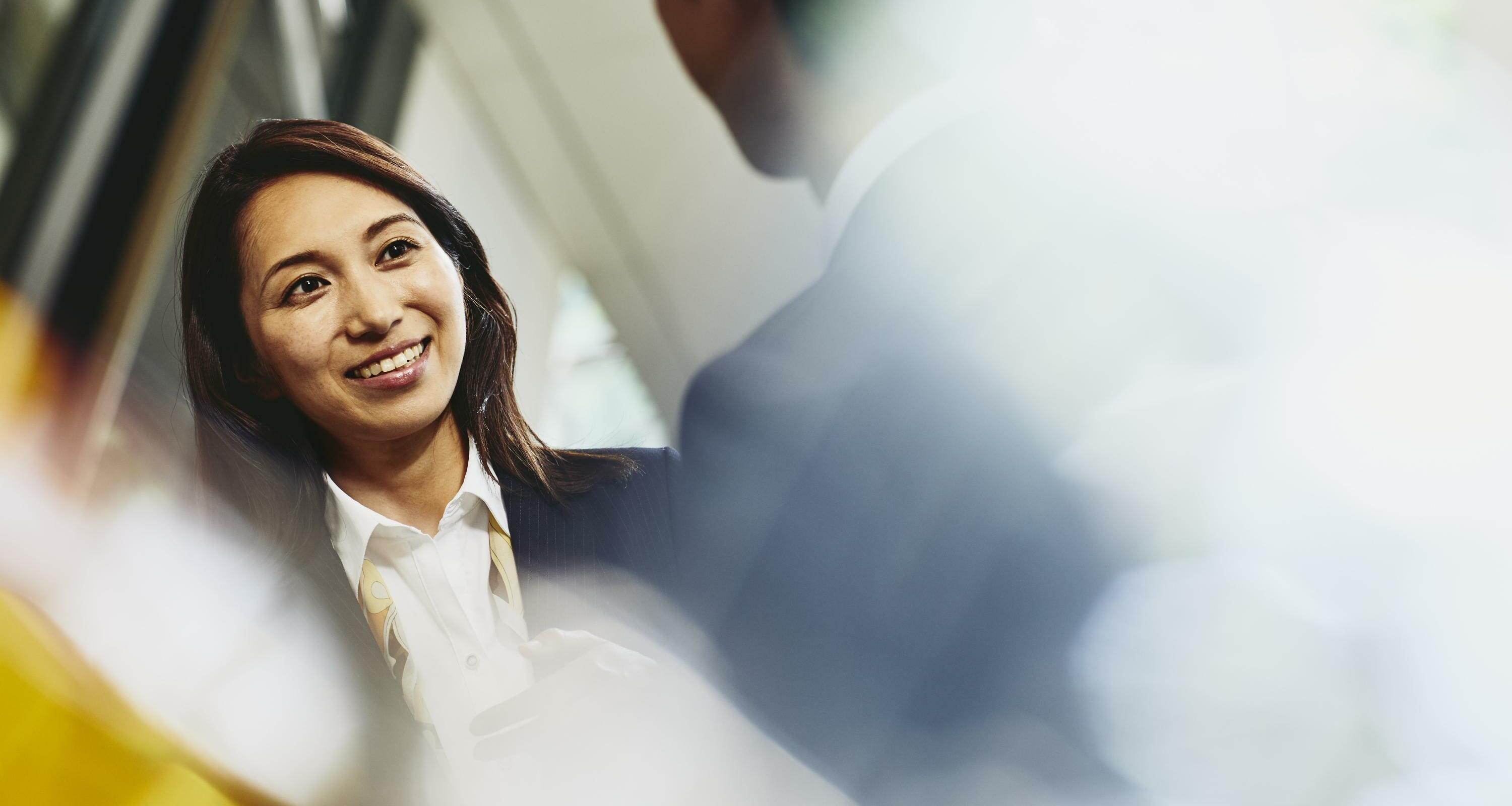 smiling business woman